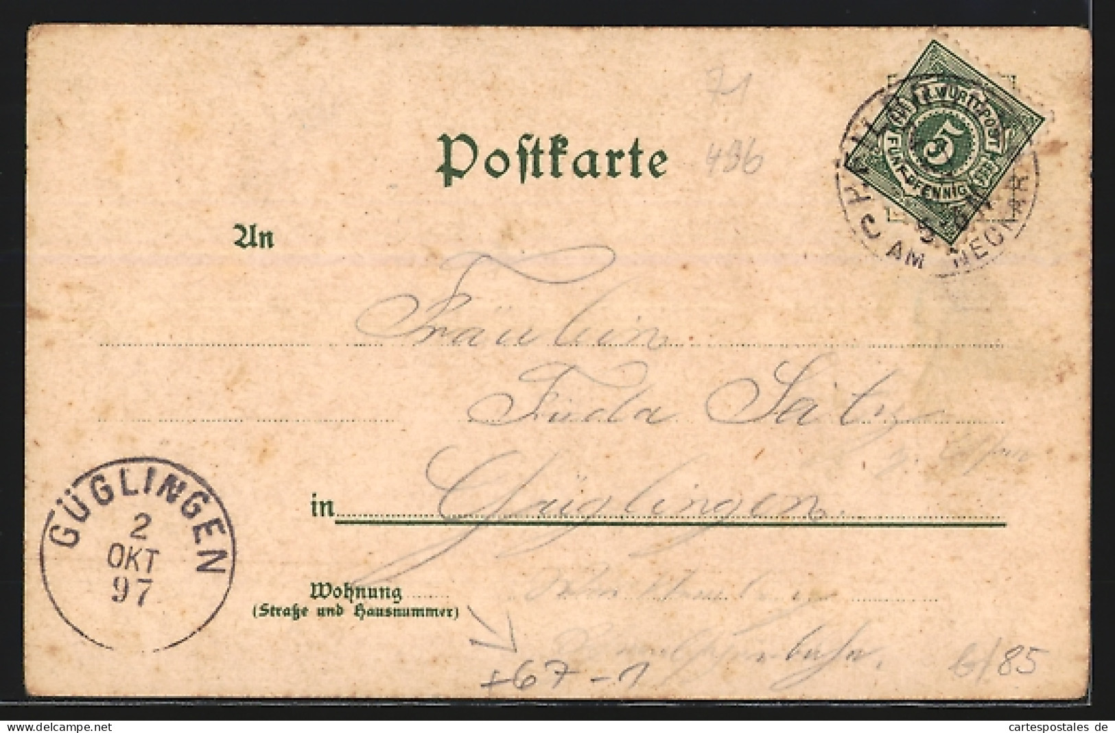 Lithographie Heilbronn, Gewerbe Und Industrie-Ausstellung 1897, Kilianskirche, Ausstellungsbau, Käthchenhaus  - Exhibitions