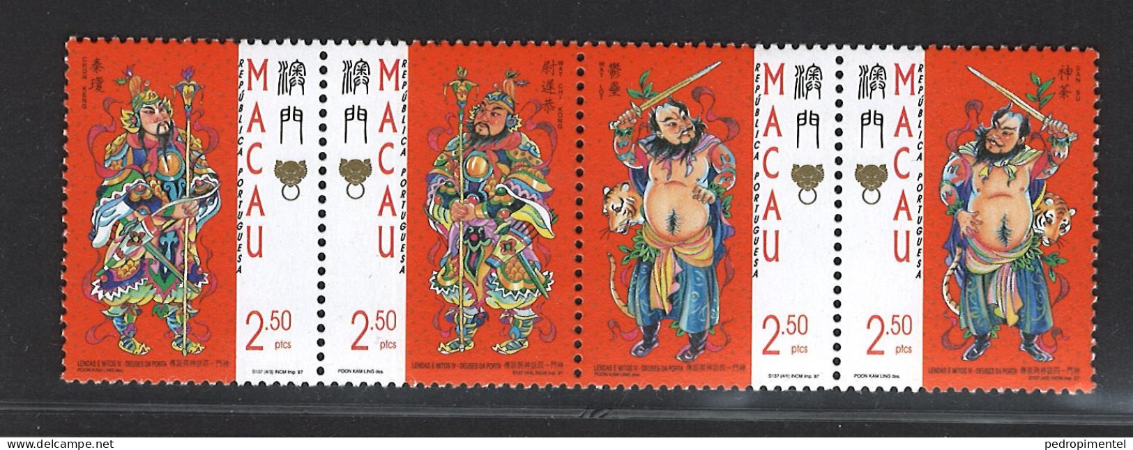 Portugal Macau 1997 "Legends & Myths IV" Condition MNH Mundifil #893-896+897 (minisheet+block+stamps) - Nuovi