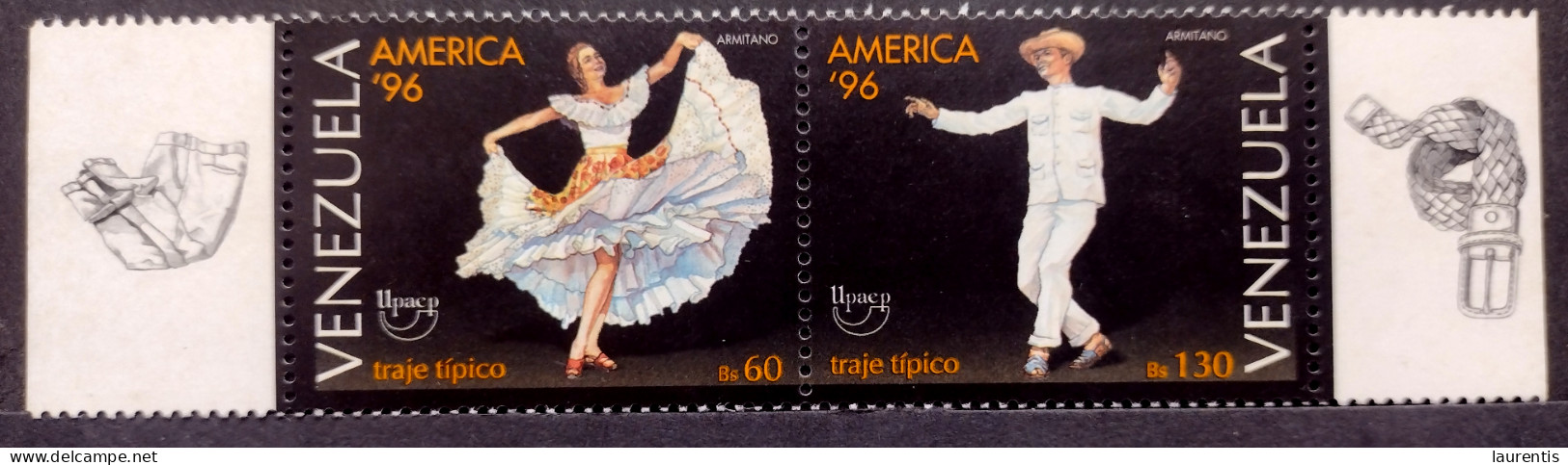 657. Dance - UPAEP - Regional Suits - Venezuela 1996 - MNH - 1,75 - Baile