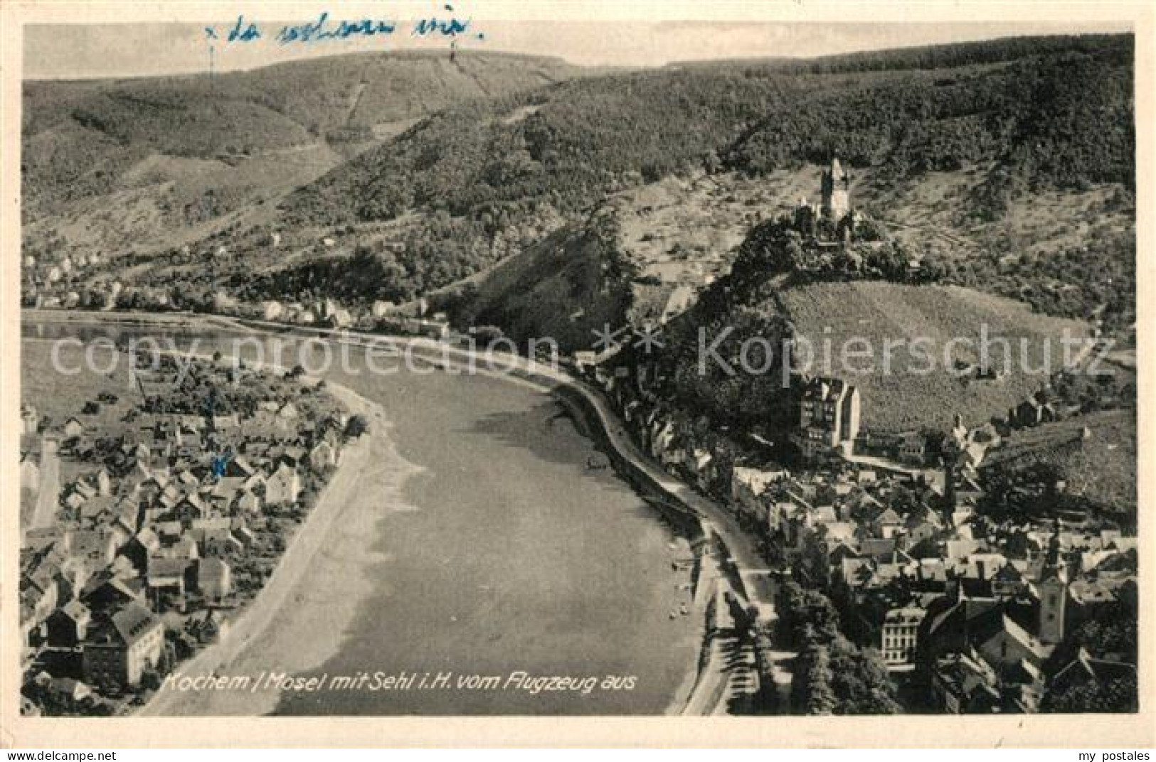 73272229 Cochem Mosel Fliegeraufnahme Sehl  Cochem Mosel - Cochem