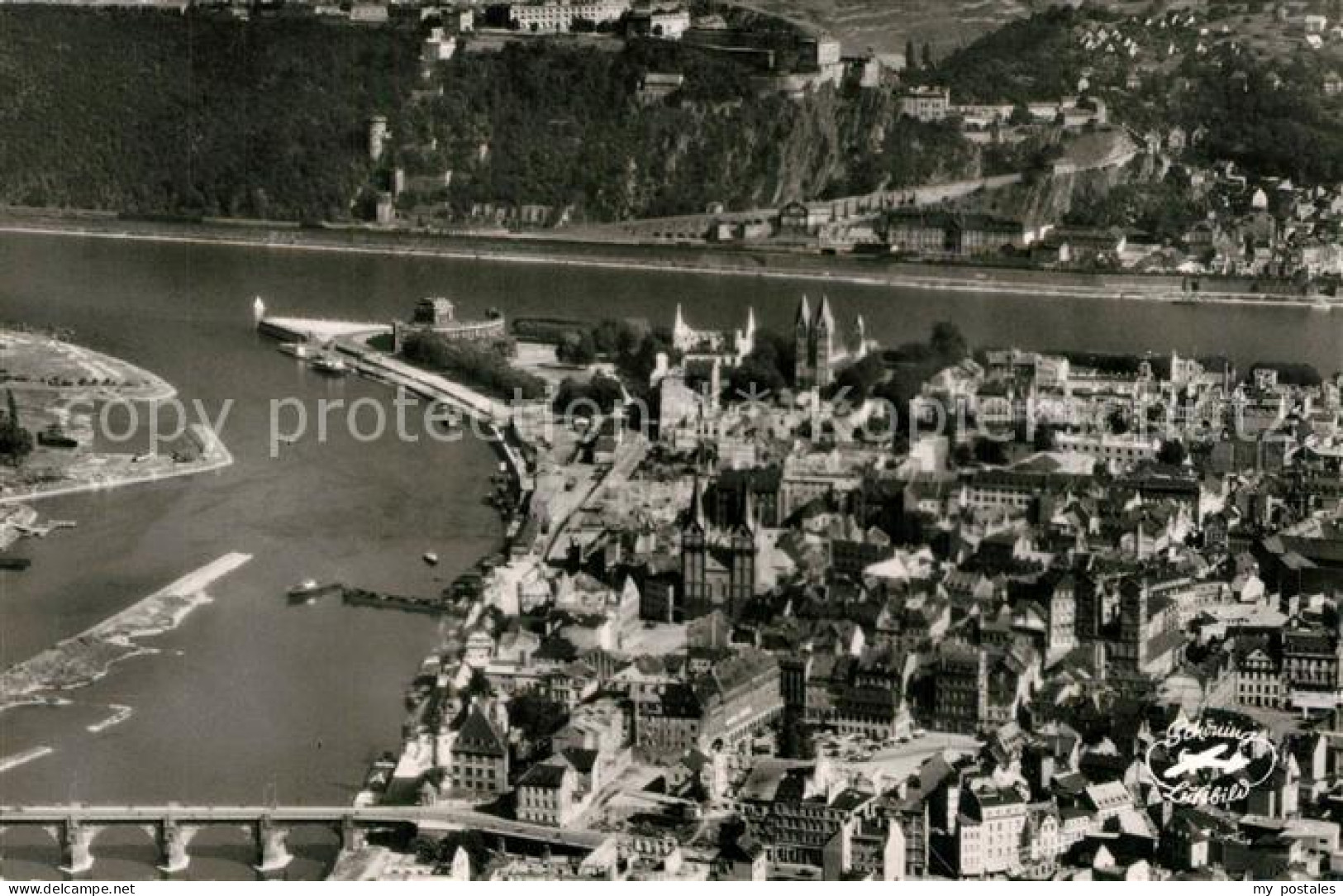 73272227 Koblenz Rhein Fliegeraufnahme Koblenz Rhein - Koblenz