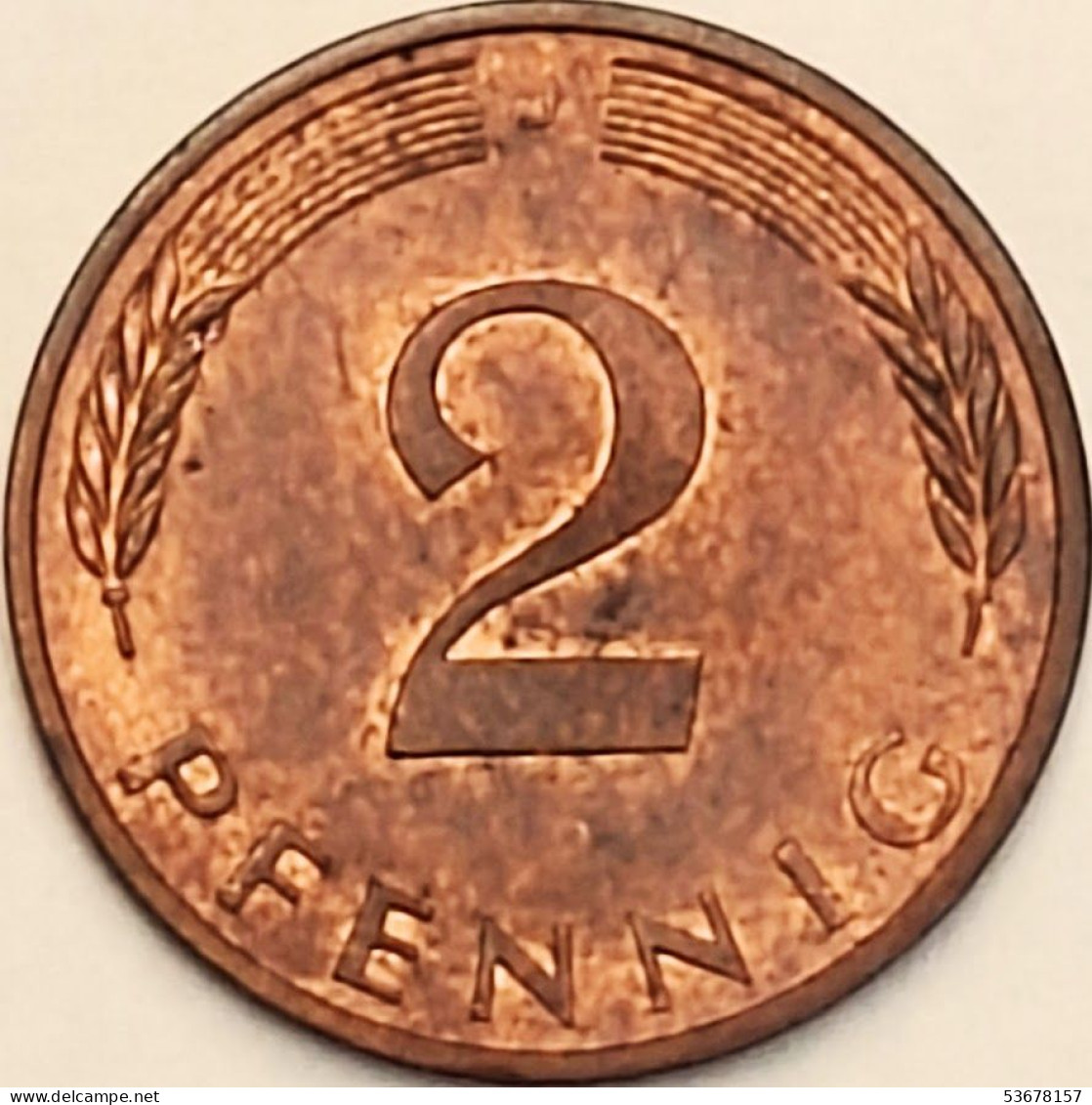 Germany Federal Republic - 2 Pfennig 1980 J, KM# 106a (#4539) - 2 Pfennig