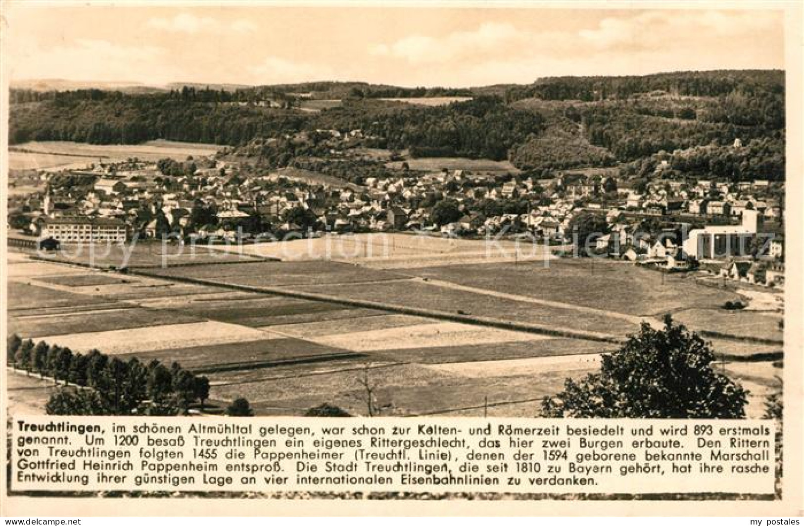 73271989 Treuchtlingen Panorama Altmuehltal Kosmos Chronik Karte Treuchtlingen - Hürth