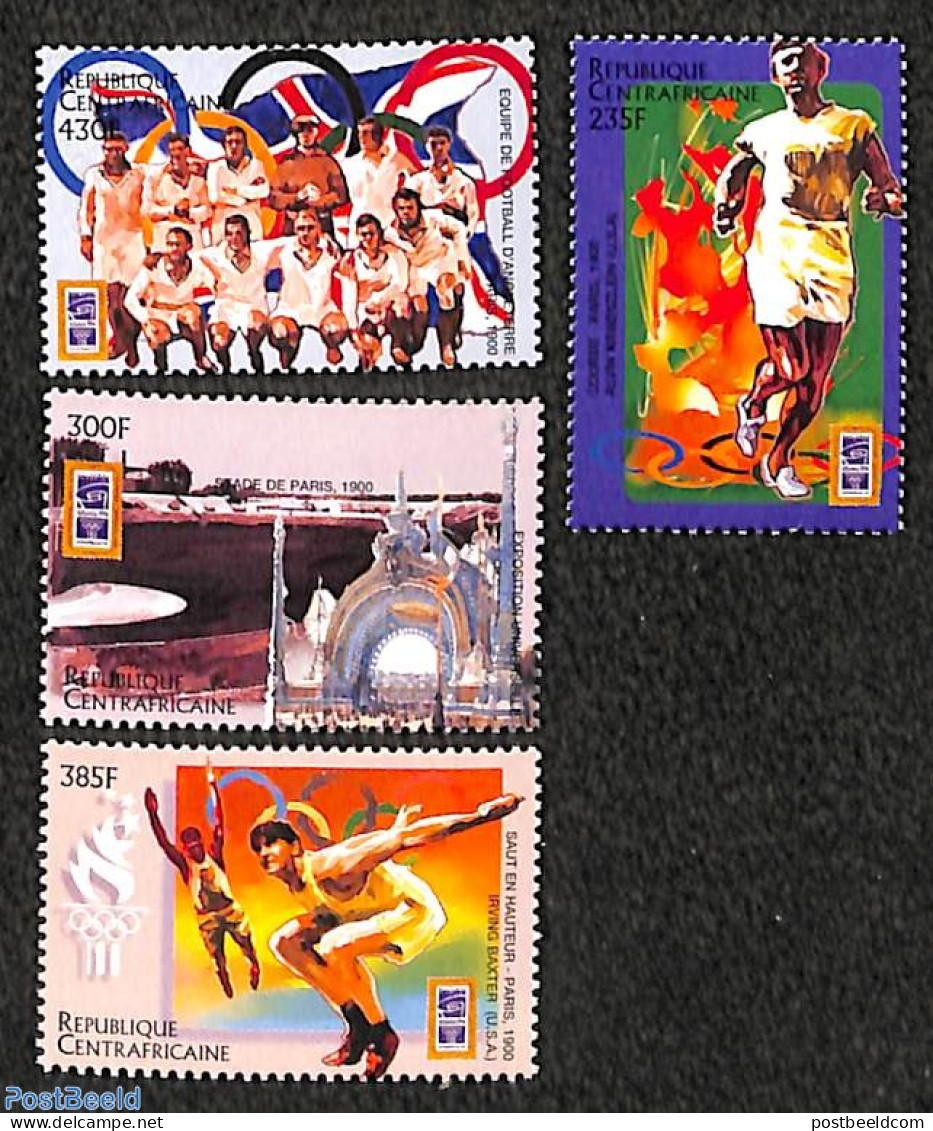 Central Africa 1996 Olympic Games Atlanta 4v, Mint NH, Sport - Athletics - Olympic Games - Atletiek