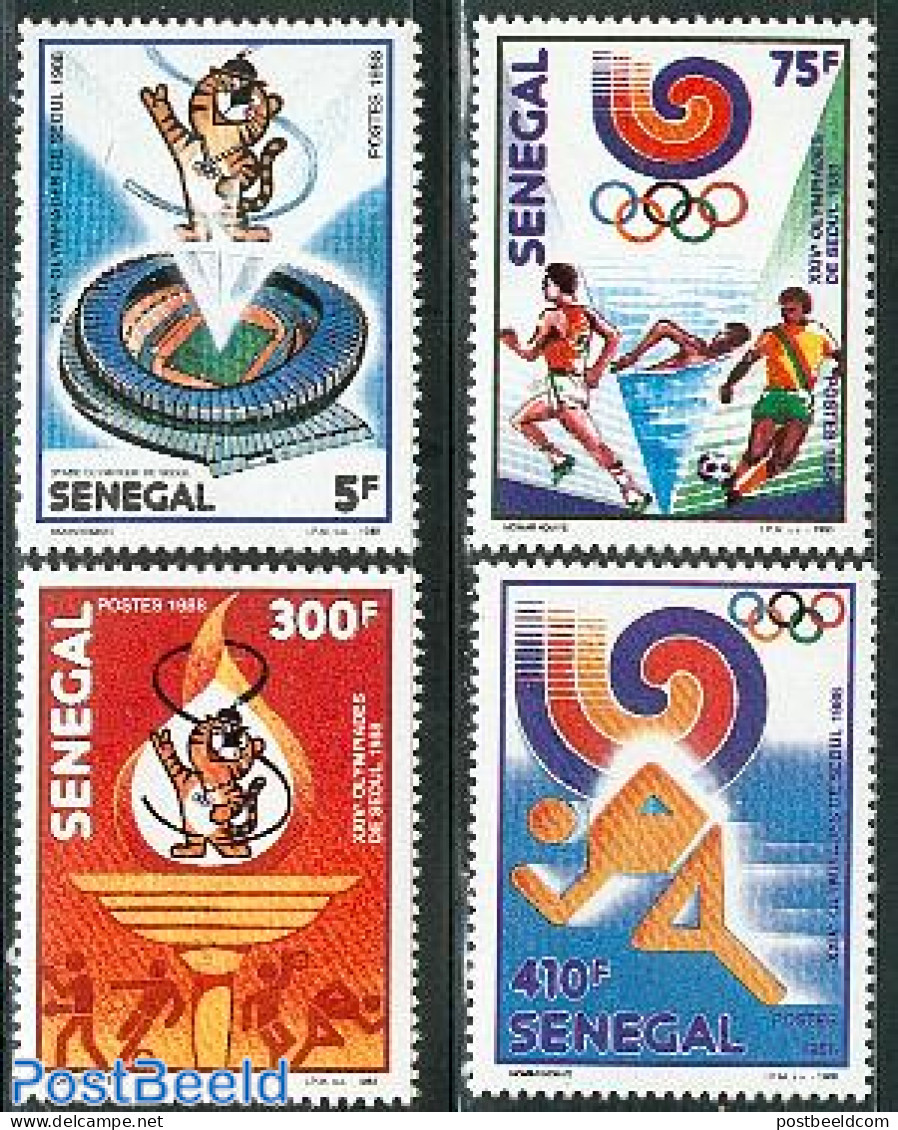 Senegal 1988 Olympic Games Seoul 4v, Mint NH, Sport - Olympic Games - Sénégal (1960-...)