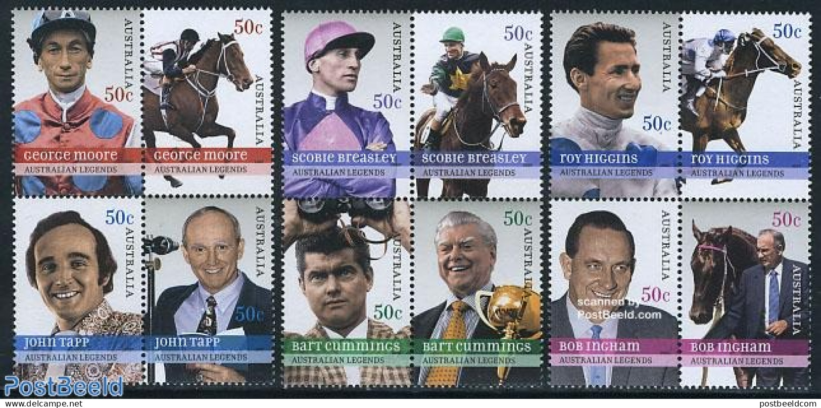 Australia 2007 Horse Sport Legends 12v (3x[+]), Mint NH, Nature - Sport - Horses - Sport (other And Mixed) - Unused Stamps