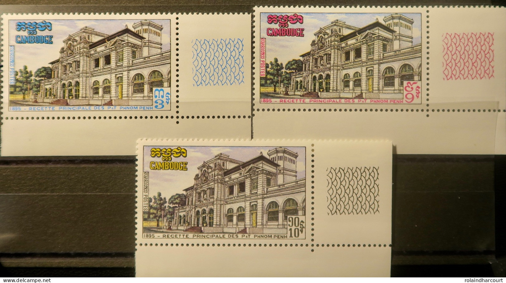 R2253/792 - CAMBODGE - Postes - N°261 à 263 NEUFS** Cdf - Cambodja