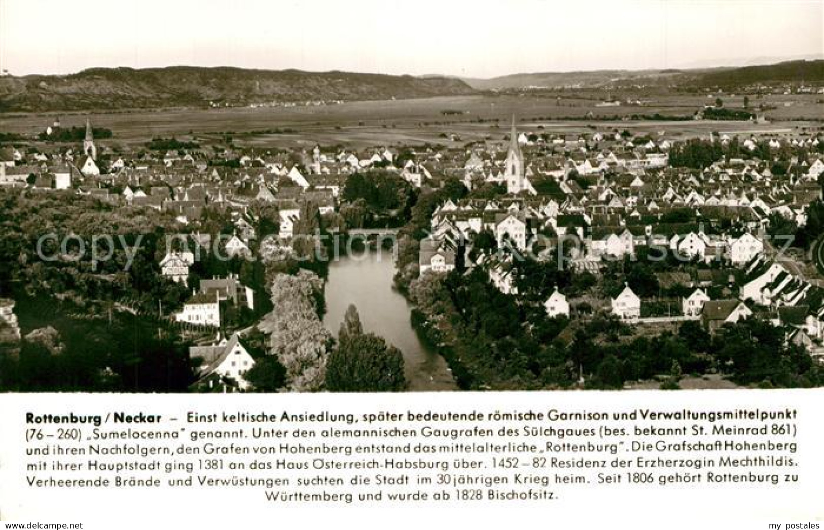 73271908 Rottenburg Neckar Panorama Fliegeraufnahme Chronik Rottenburg Neckar - Rottenburg