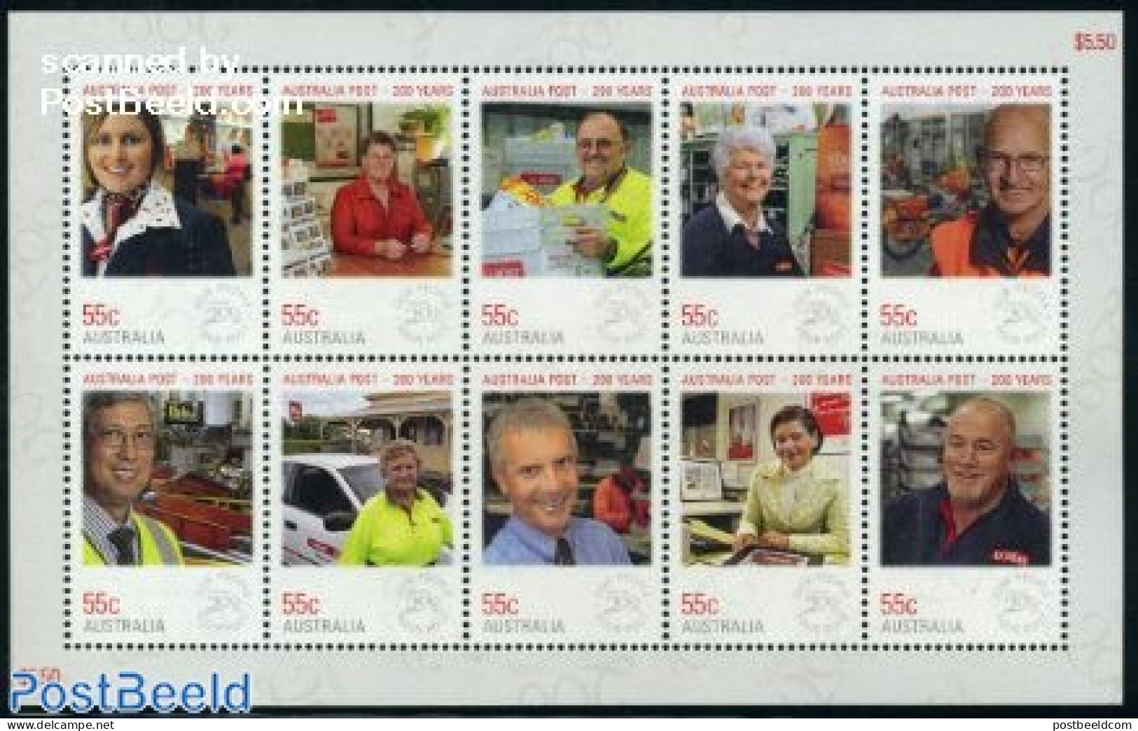 Australia 2009 200 Years Australia Post 10v M/s, Mint NH, Transport - Post - Automobiles - Motorcycles - Unused Stamps