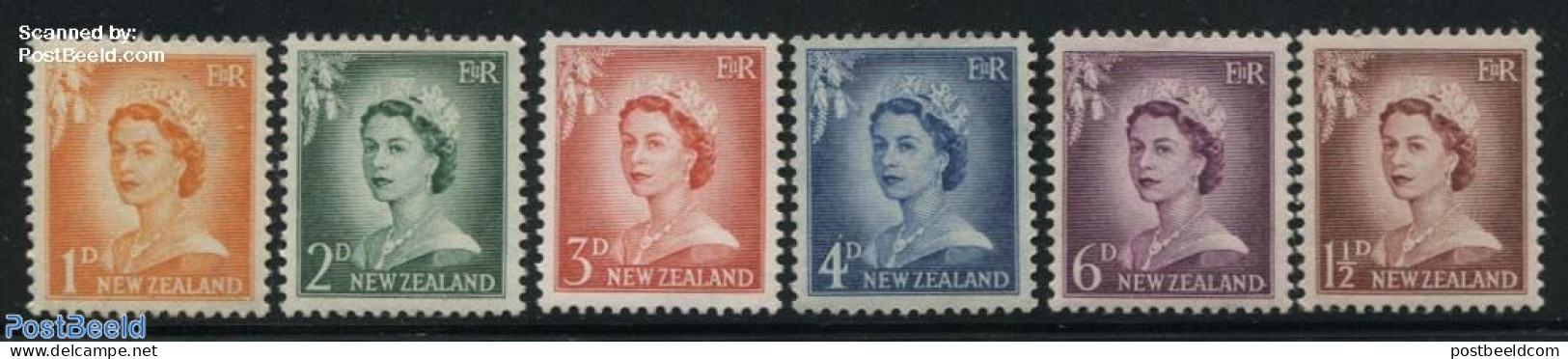 New Zealand 1955 Definitives 6v, Mint NH - Ongebruikt
