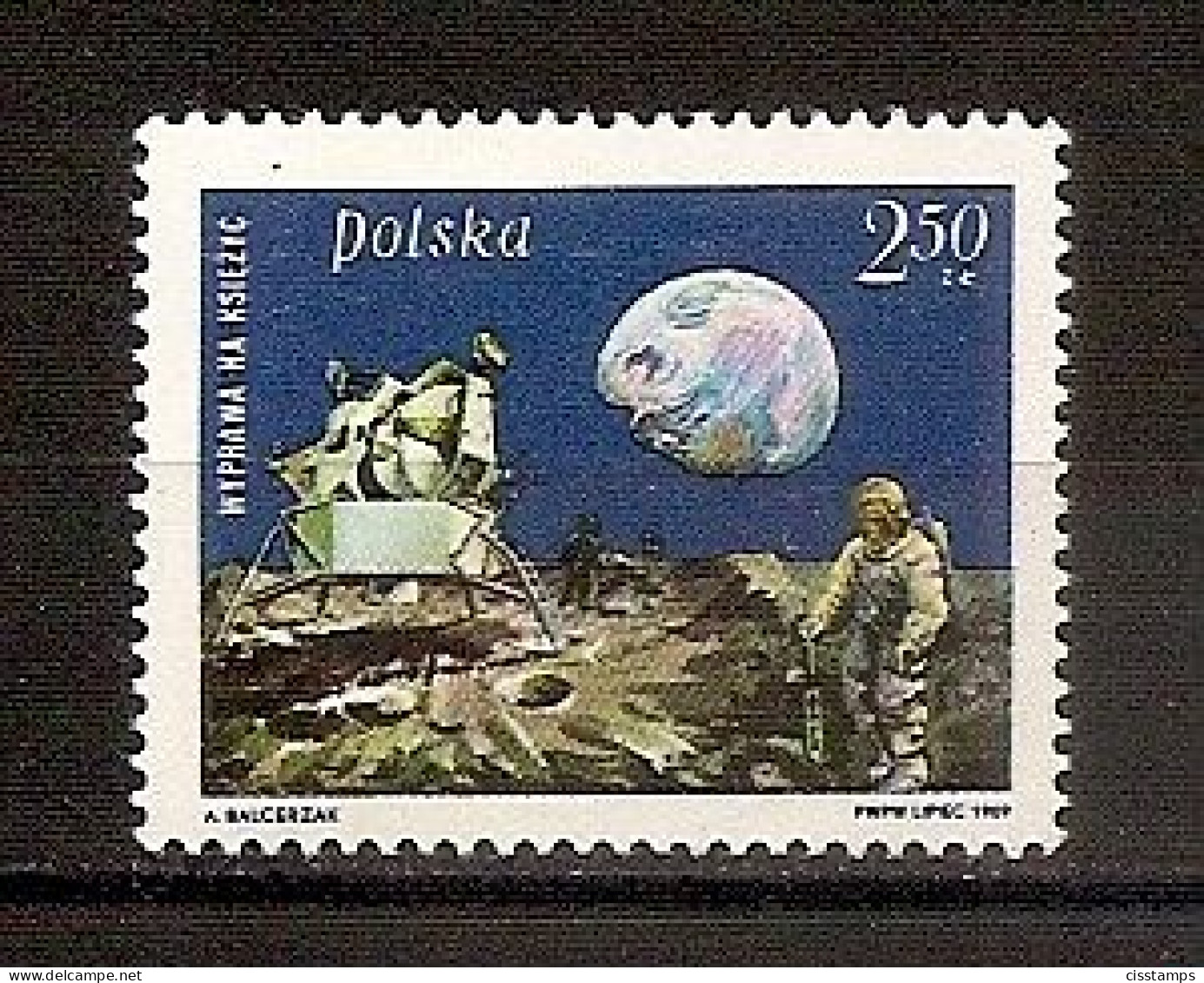 POLAND 1969●First Manned Moon Landing●Apollo 11 USA●Mi 1940 MNH - Europa