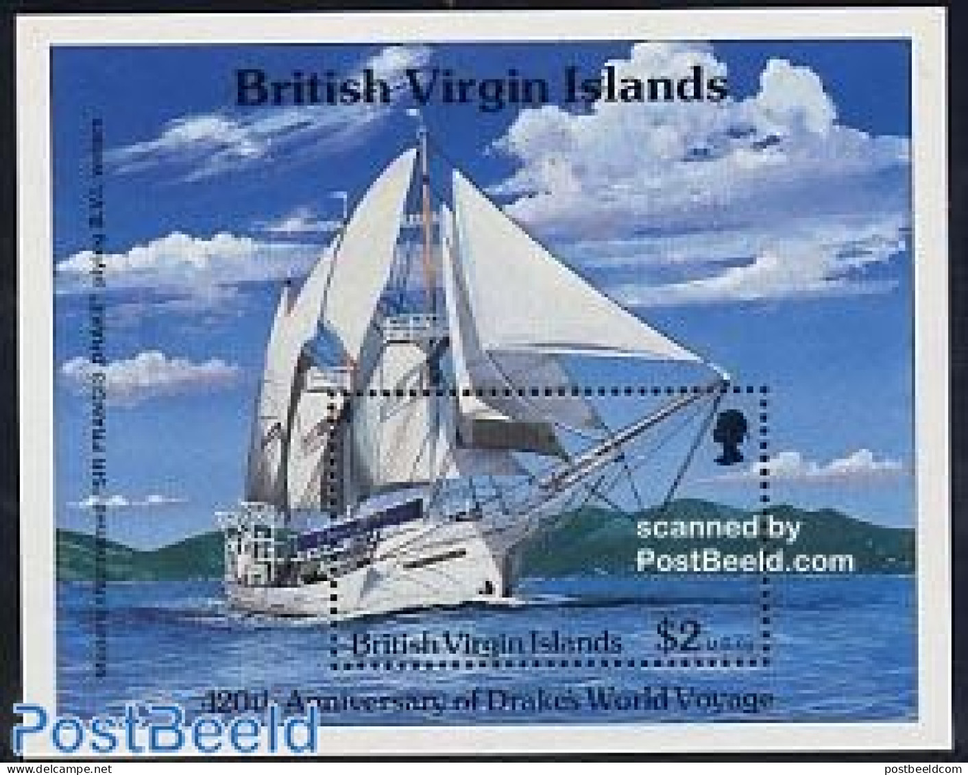 Virgin Islands 1997 Sir Francis Drake S/s, Mint NH, Transport - Ships And Boats - Ships