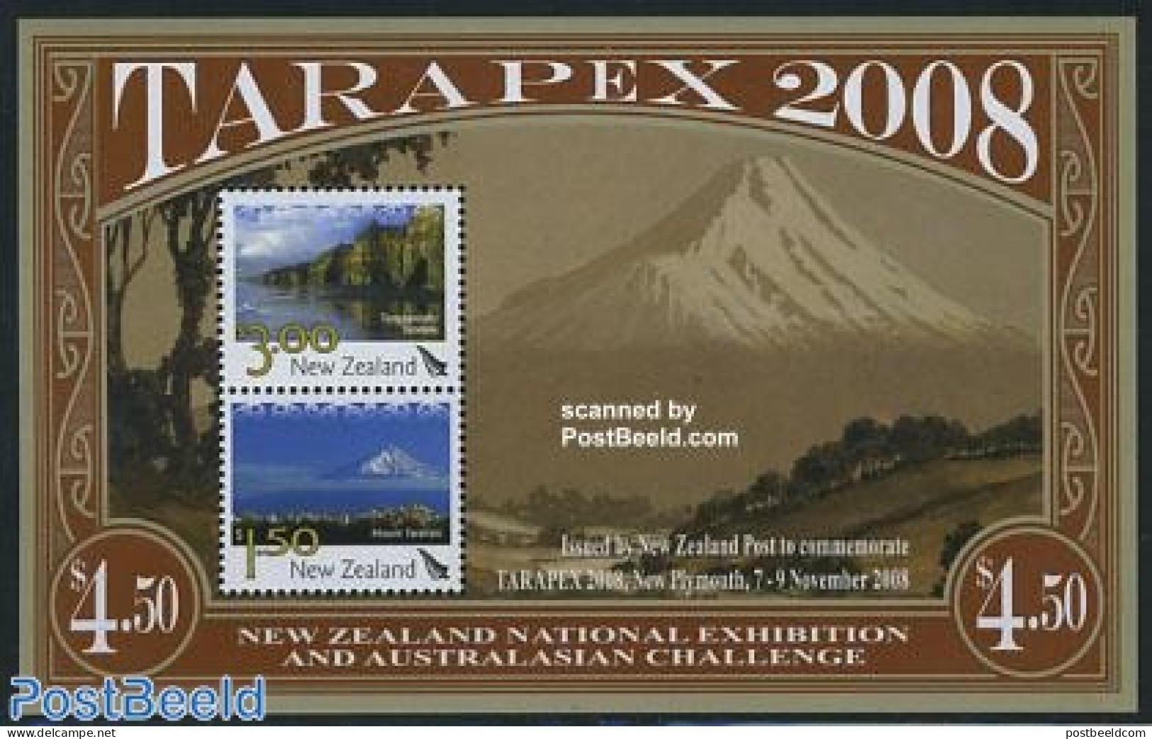 New Zealand 2008 Tarapex 2008 S/s, Mint NH, Sport - Mountains & Mountain Climbing - Philately - Ongebruikt