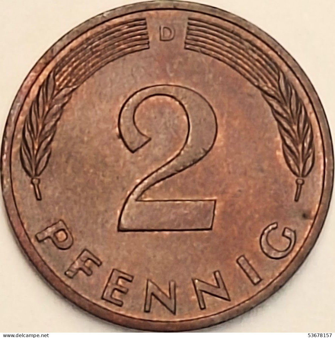 Germany Federal Republic - 2 Pfennig 1981 D, KM# 106a (#4540) - 2 Pfennig