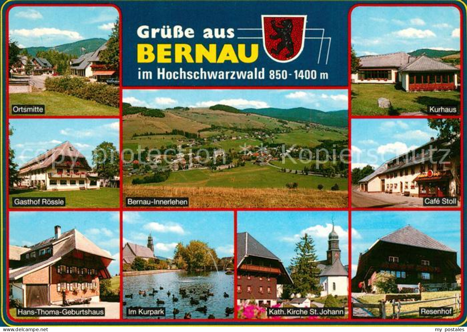 73271800 Bernau Schwarzwald Ortsmitte Gasthof Roessle Innerlehen Kurhaus Cafe St - Bernau