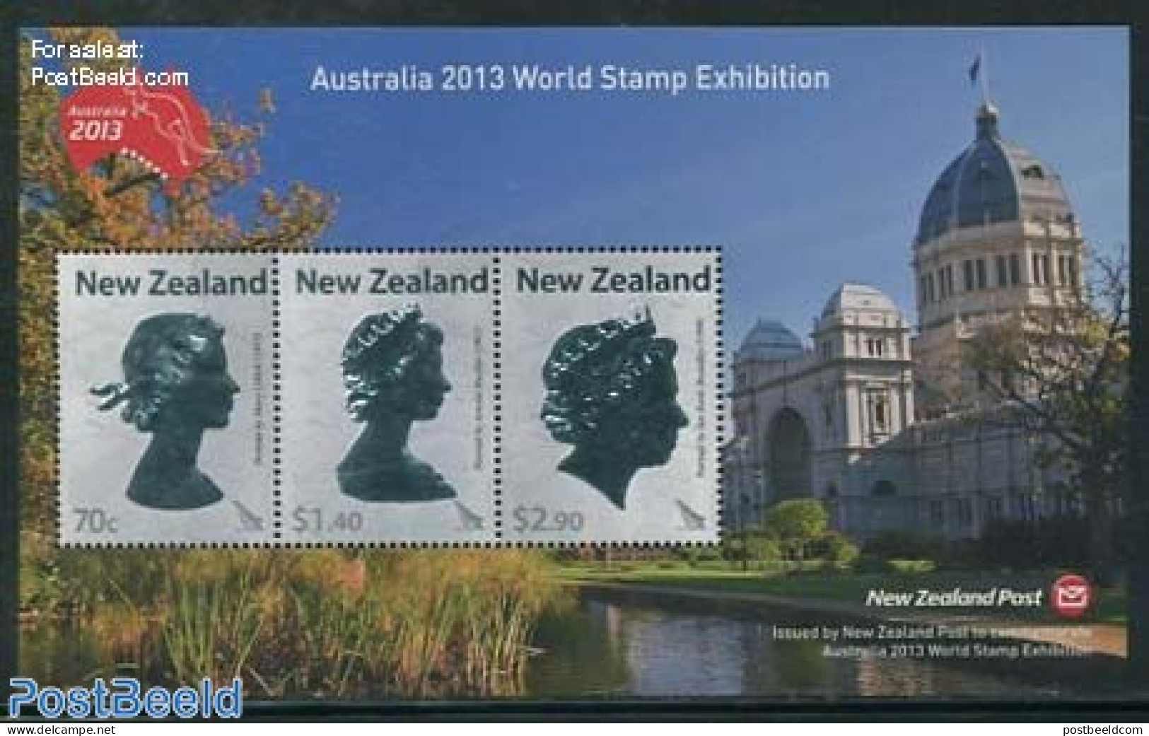 New Zealand 2013 Australia 2013 World Stamp Exhibition S/s, Mint NH, History - Kings & Queens (Royalty) - Philately - Ungebraucht