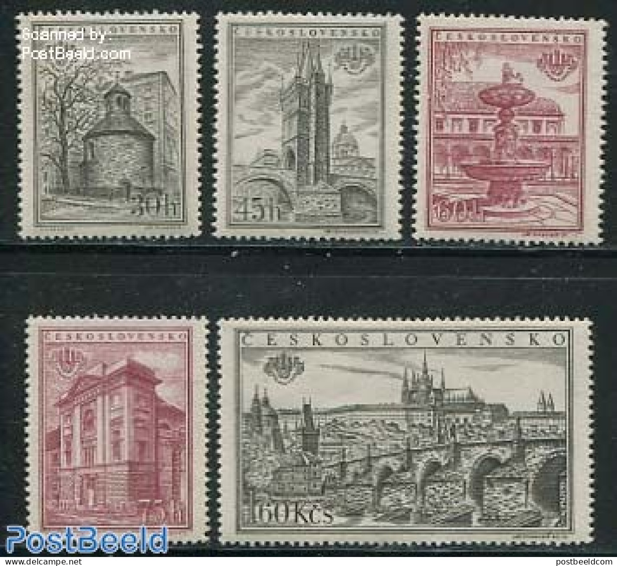 Czechoslovkia 1955 Praha 5v, Mint NH, Art - Bridges And Tunnels - Altri & Non Classificati