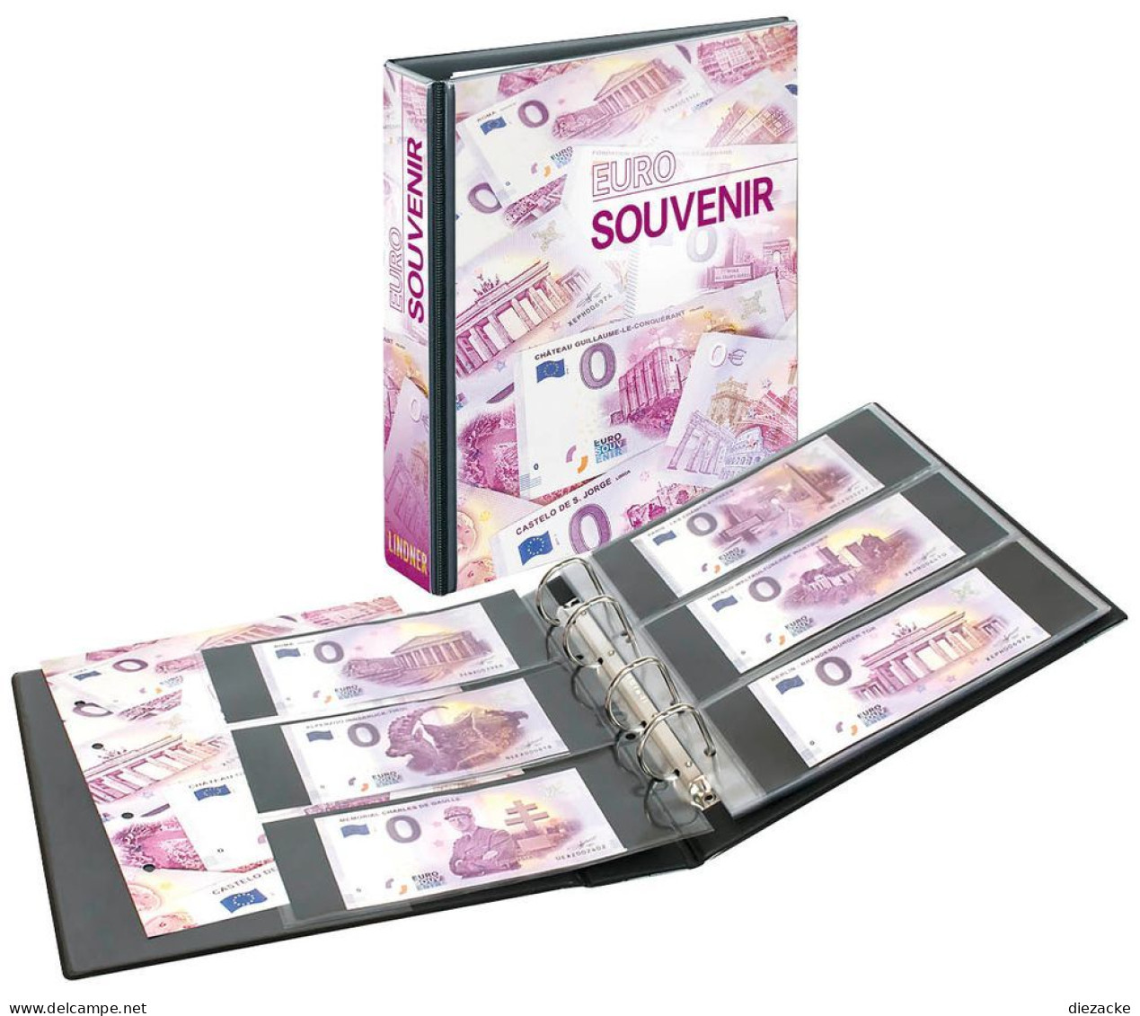 Lindner Publica M Sammelalbum Für 0-Euro-Scheine 3538 Mit 10 Folienblättern Neu - Supplies And Equipment