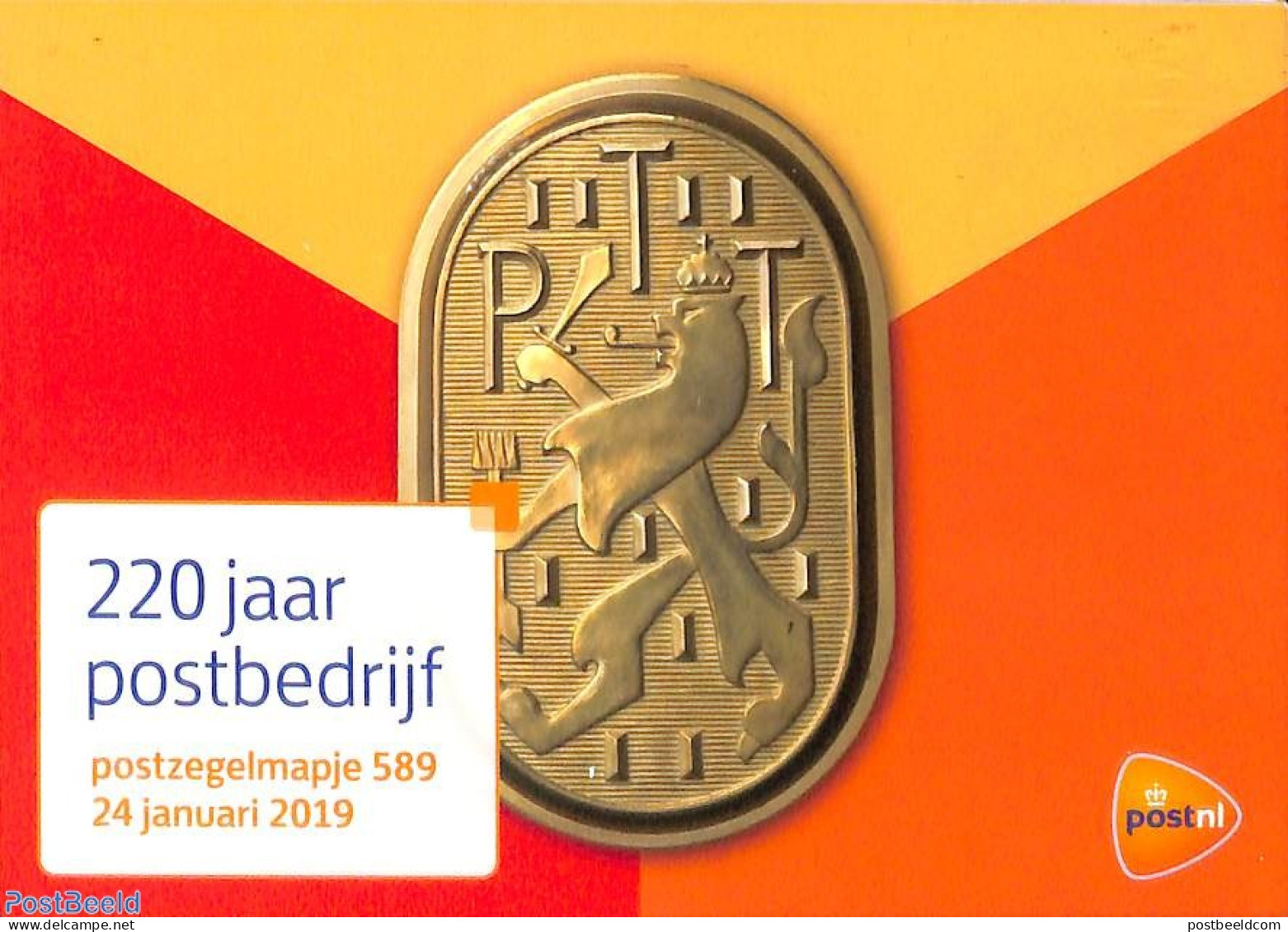 Netherlands 2019 PZM 200 Years Postal Company (No. 589), Mint NH, Post - Nuevos