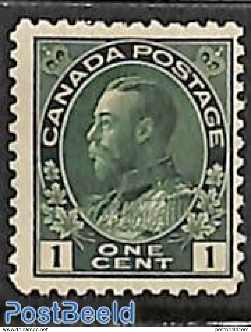 Canada 1911 1c, Perf. 12, Stamp Out Of Set, Unused (hinged) - Unused Stamps