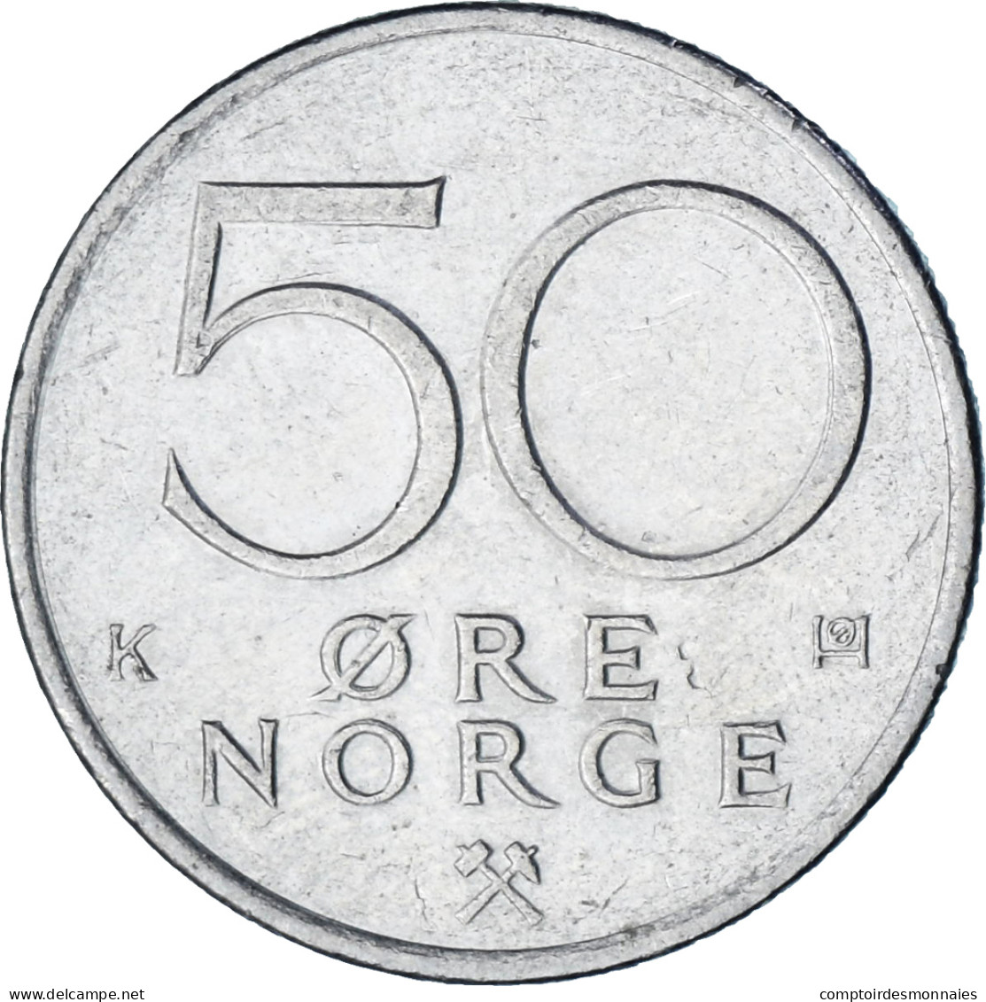 Norvège, 50 Öre, 1984 - Norway