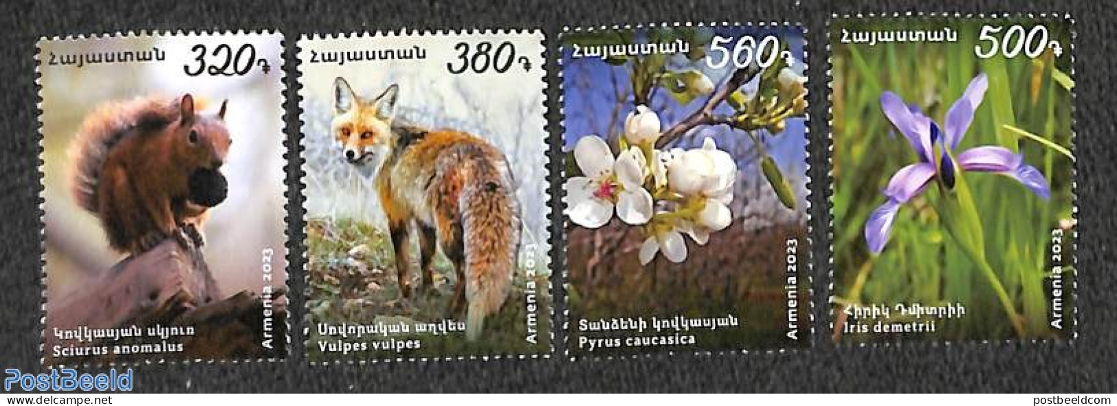 Armenia 2023 Flora & Fauna 4v, Mint NH, Nature - Animals (others & Mixed) - Flowers & Plants - Armenien