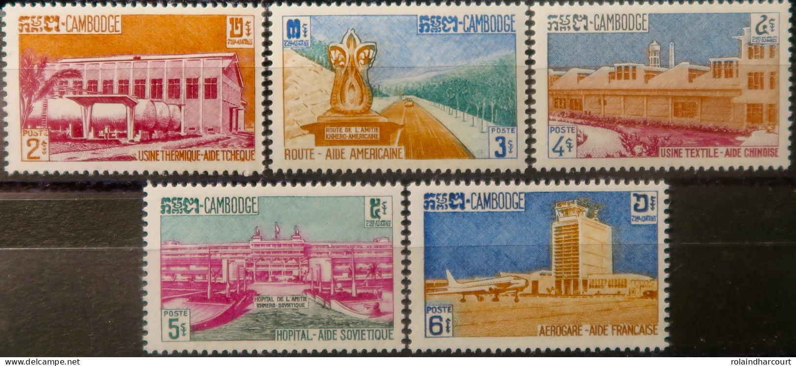 R2253/799 - CAMBODGE - 1961 - N°114 à 118 NEUFS** - Cambodja