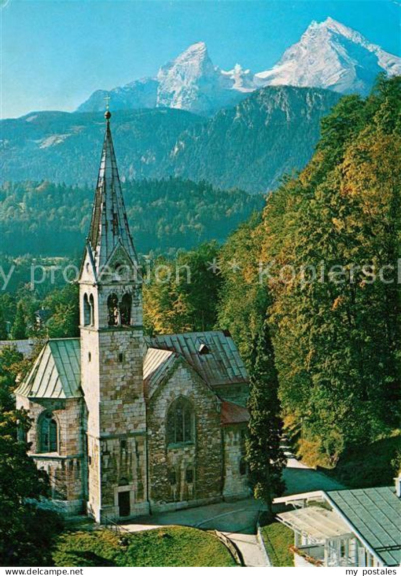 73271538 Berchtesgaden Evangelische Kirche Mit Watzmann Berchtesgadener Alpen Be - Berchtesgaden