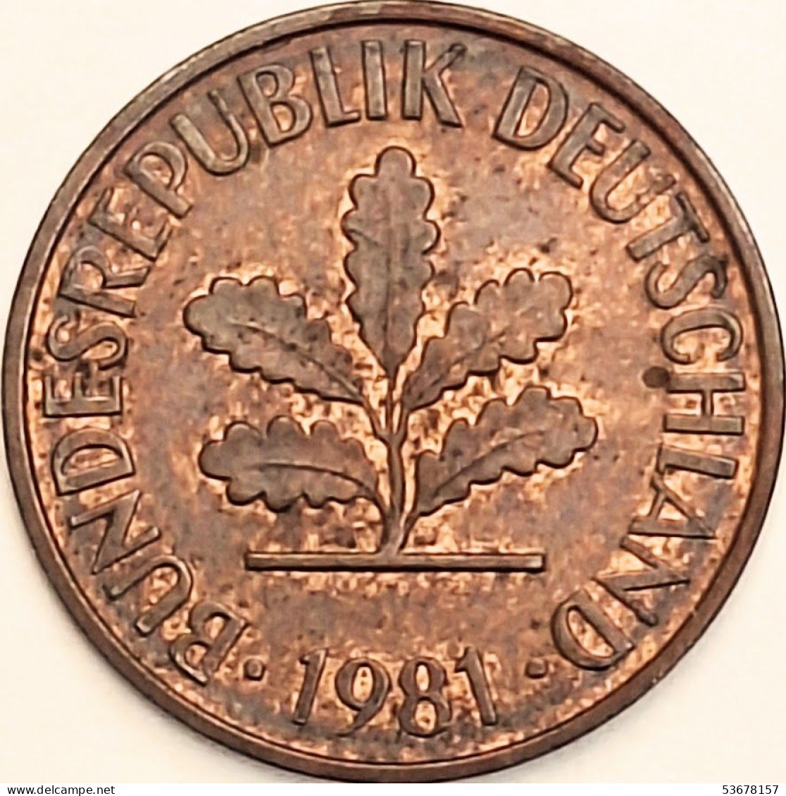 Germany Federal Republic - 2 Pfennig 1981 G, KM# 106a (#4541) - 2 Pfennig