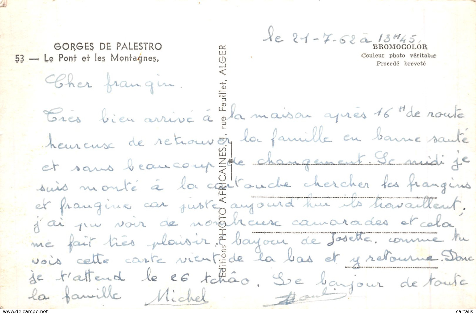 ET-ALGERIE GORGES DE PALESTRO-N°4466-A/0339 - Autres & Non Classés