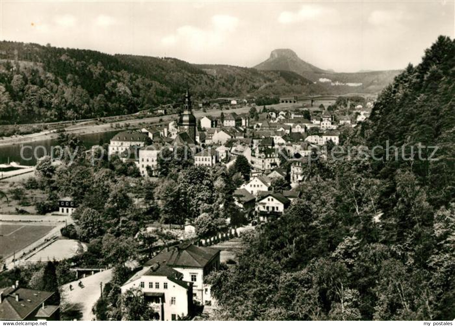 73271518 Bad Schandau Panorama Mit Blick Zum Lilienstein Tafelberg Nationalpark  - Bad Schandau