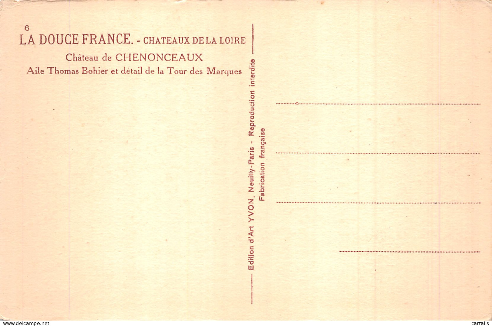 37-CHATEAU DE CHENONCEAUX-N°4466-F/0295 - Other & Unclassified