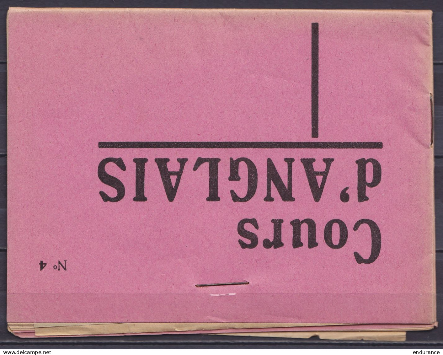 Imprimé "Ecole De Langue Anglaise" Affr. PREO 10c (type N°420 Surch. [I-VII-44 / 30-VI-45] Pour IXELLES - Sobreimpresos 1936-51 (Sello Pequeno)