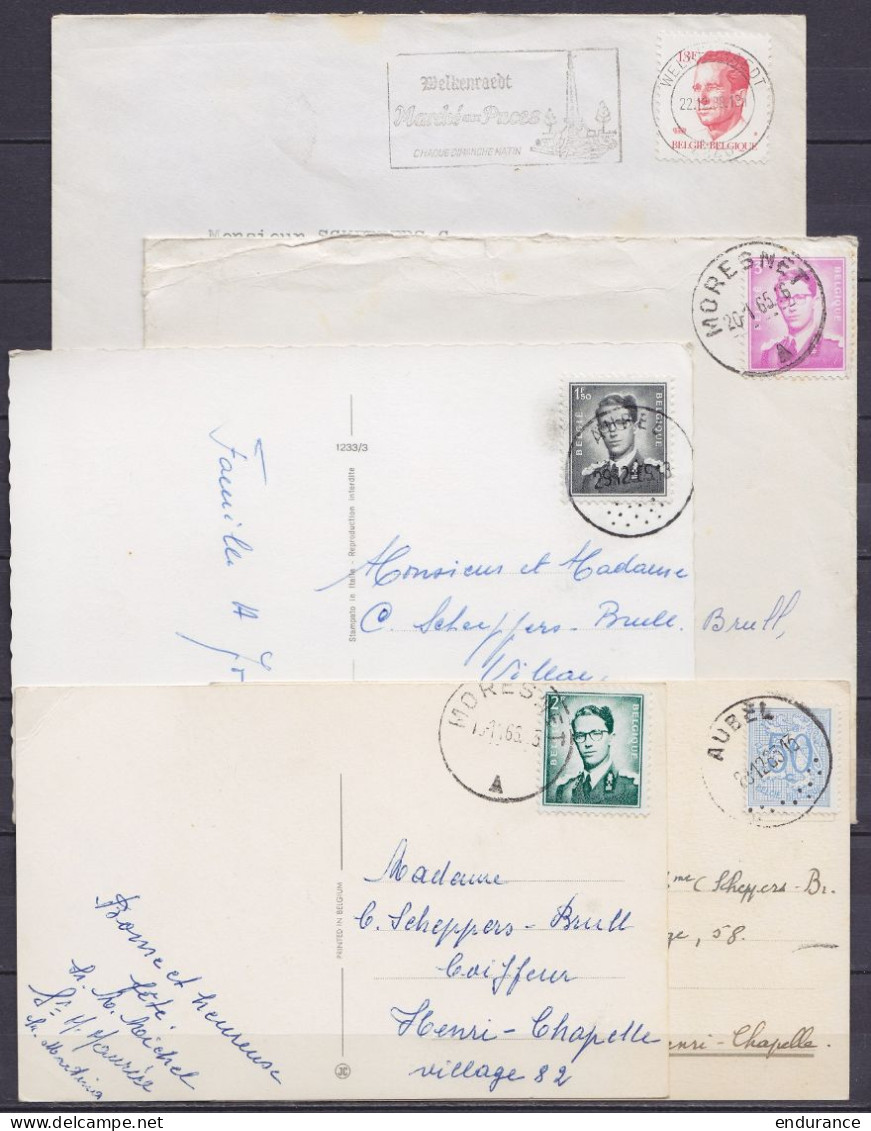 Lot De 36 Env. & CP De Montzen, Henri-Chapelle, Herbesthal, Welkenraedt, Moresnet, Aubel, Manderfeld, Gemmenich, Baelen, - Cartas & Documentos