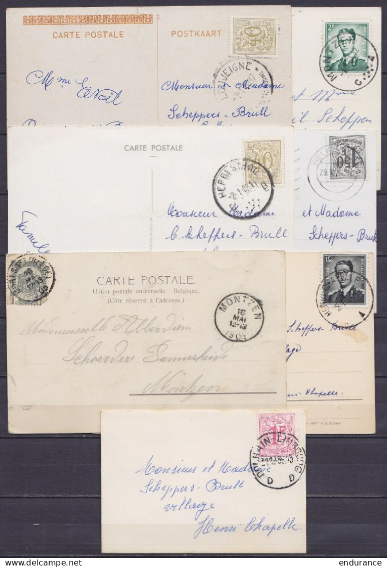 Lot De 36 Env. & CP De Montzen, Henri-Chapelle, Herbesthal, Welkenraedt, Moresnet, Aubel, Manderfeld, Gemmenich, Baelen, - Cartas & Documentos