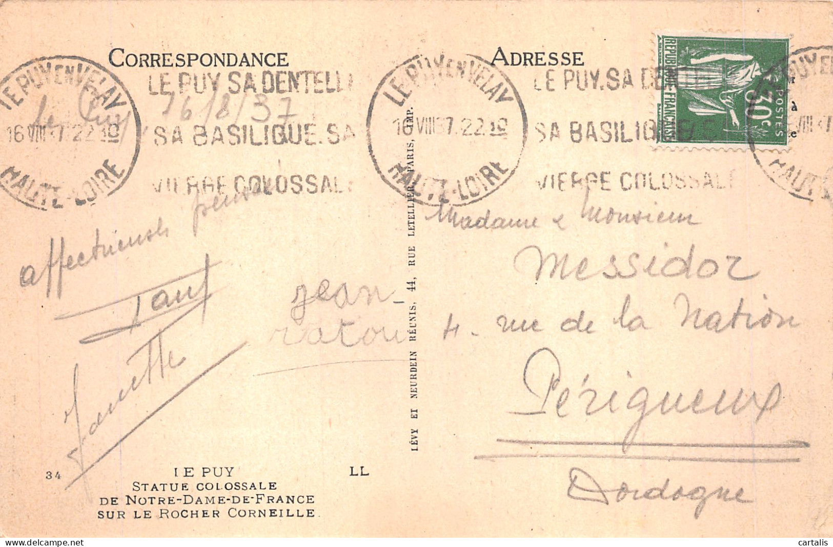 43-LE PUY-N°4468-A/0265 - Other & Unclassified