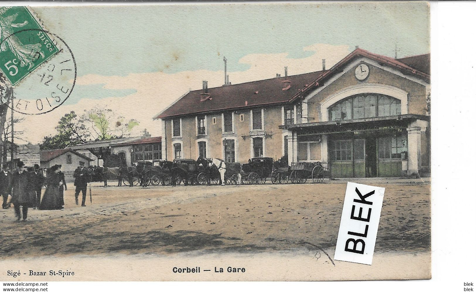 91 . Essonne : Corbeil : La Gare . - Corbeil Essonnes