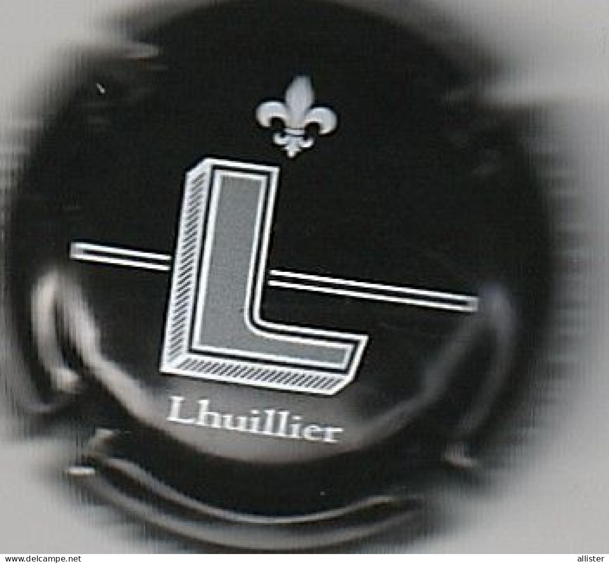 Capsule Champagne LHUILLIER { N°87 : Lettre L Fond Noir ; AUBE Fontette } {S19-24} - Other & Unclassified