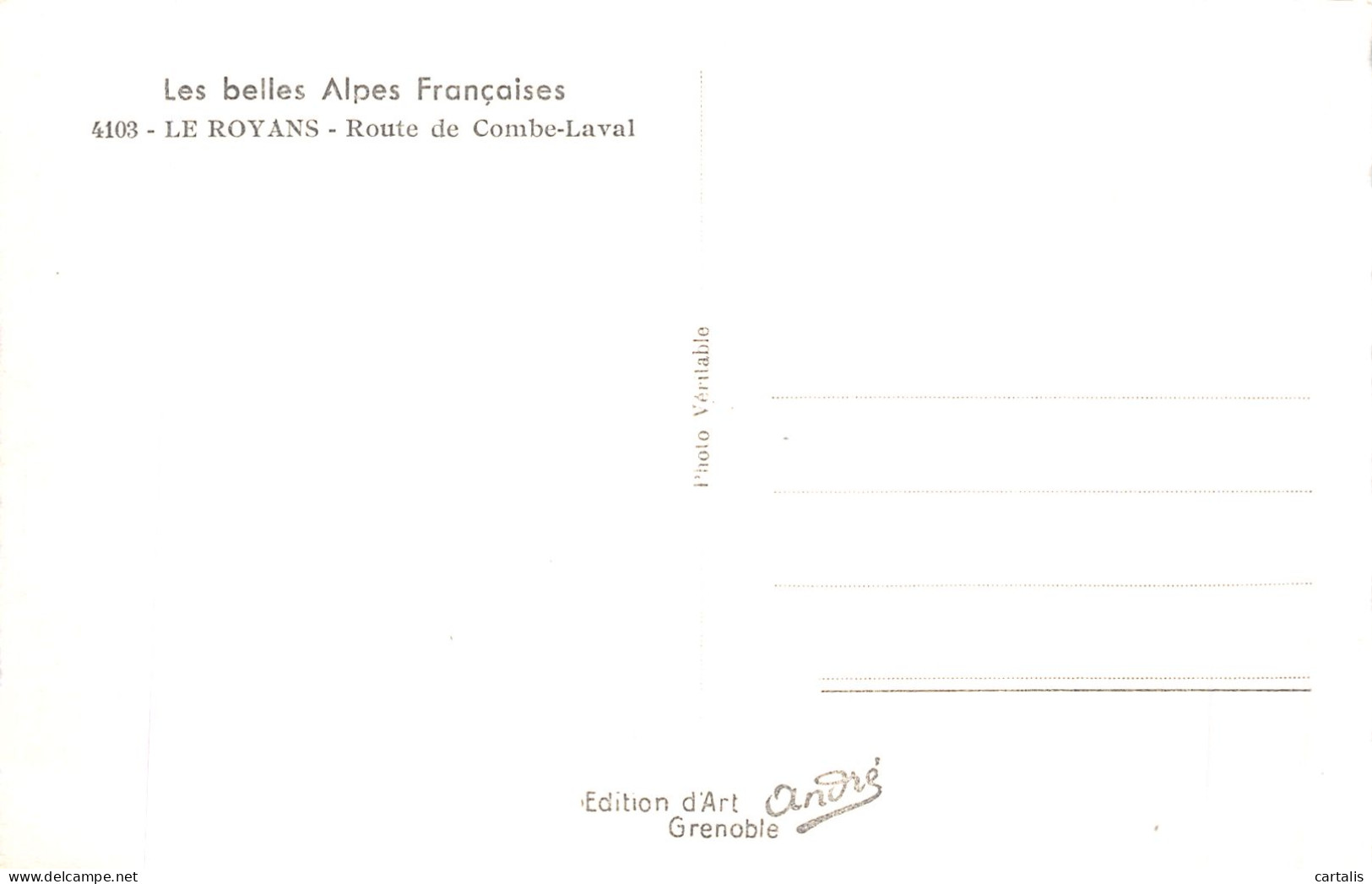 26-LE ROYANS ROUTE DE COMBE LAVAL-N°4469-G/0357 - Autres & Non Classés