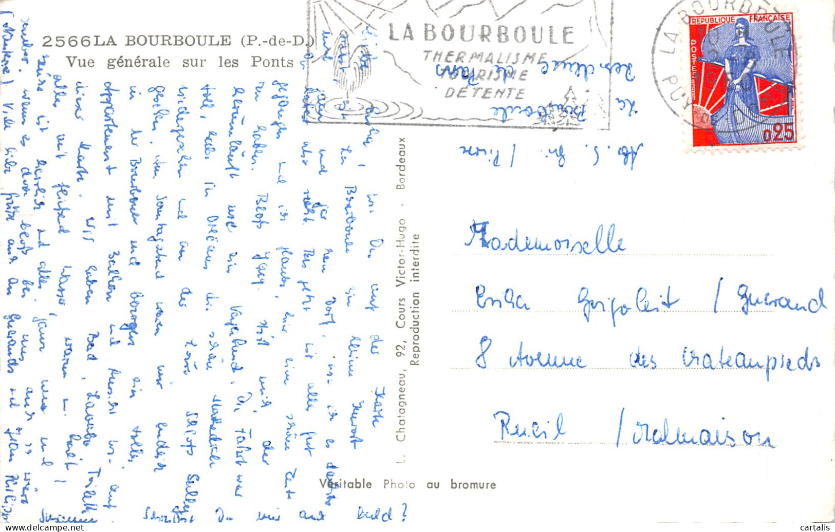 63-LA BOURBOULE-N°4469-G/0377 - La Bourboule