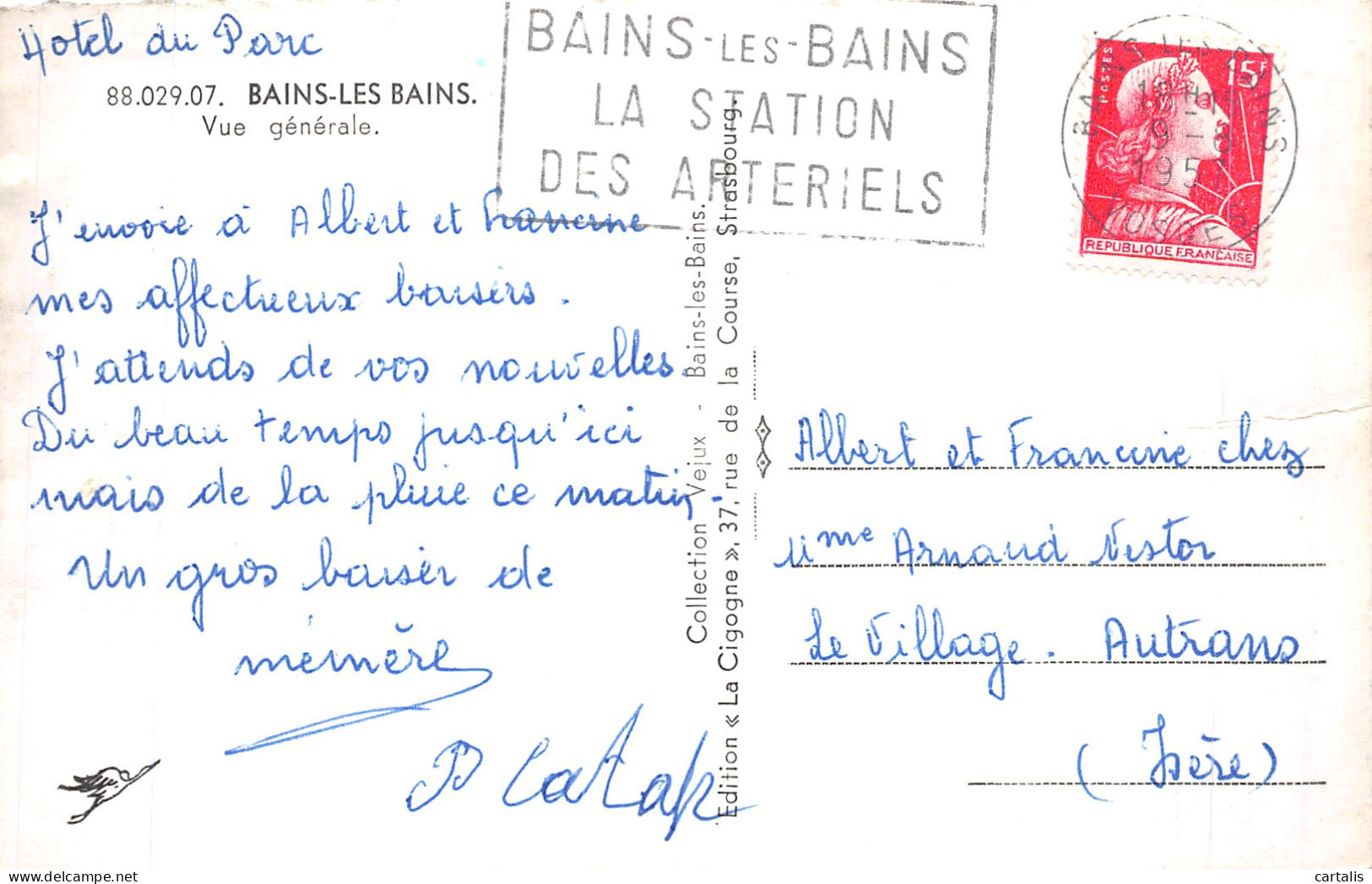 88-BAINS LES BAINS-N°4469-F/0259 - Bains Les Bains