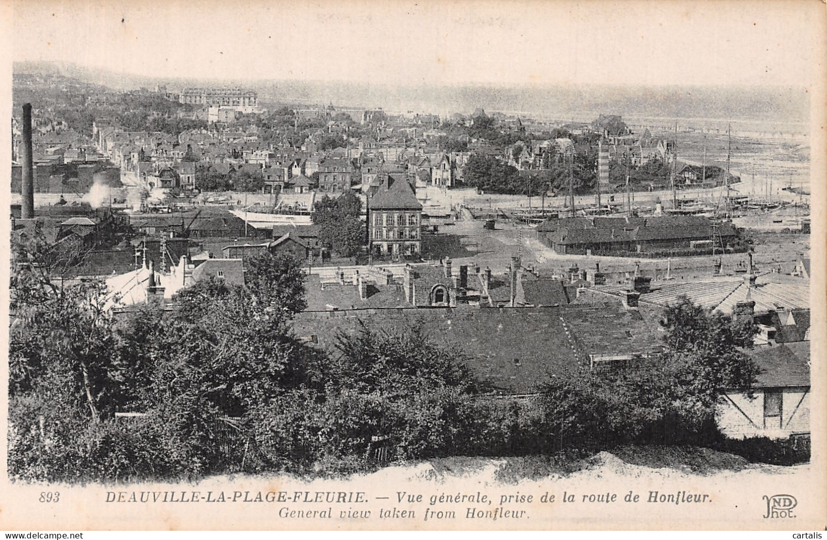 14-DEAUVILLE LA PLAGE FLEURIE-N°4469-E/0343 - Deauville