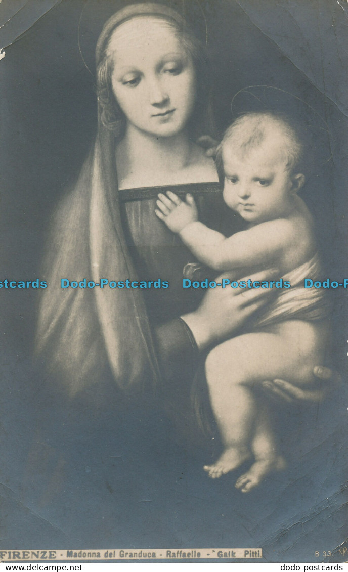 R011777 Postcard. Firenze. Madonna Del Granduca. Raffaello. Daffida - Mondo