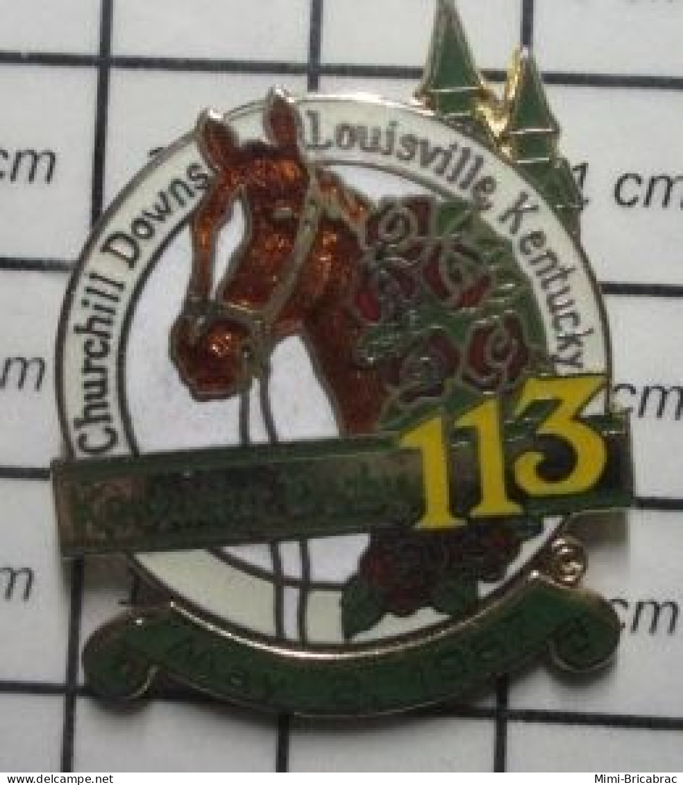 1818A Pin's Pins / Beau Et Rare / SPORTS / CHEVAL EQUITATION 113e KENTUCKY DERBY CHURCHILL DOWNS 1987 - Andere & Zonder Classificatie