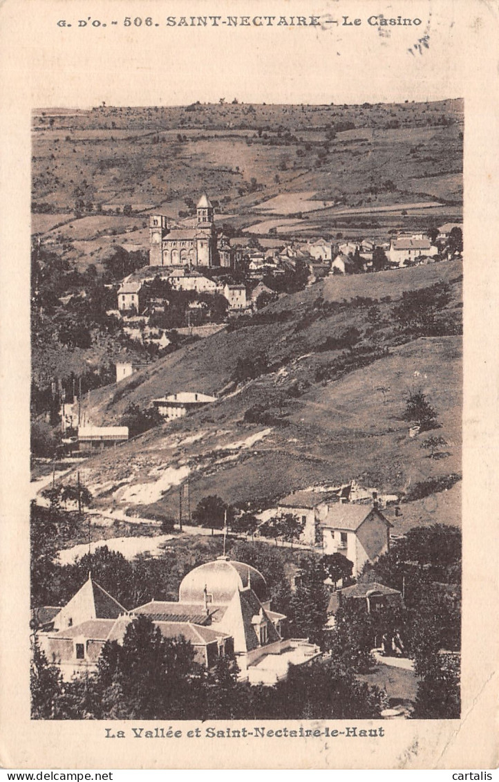 63-SAINT NECTAIRE-N°4471-E/0197 - Saint Nectaire