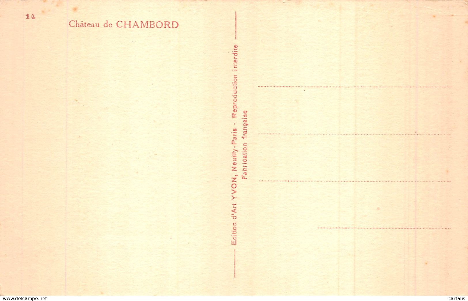41-CHAMBORD LE CHATEAU-N°4472-A/0007 - Chambord