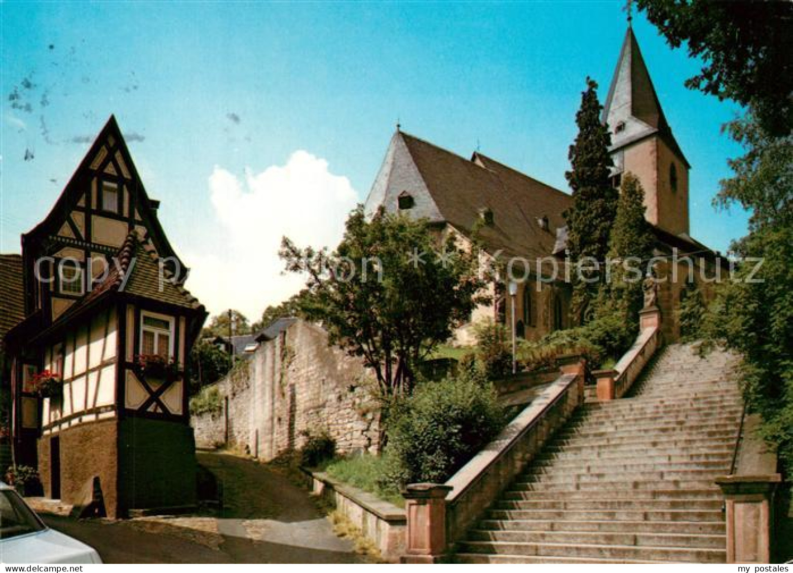 73270779 Bad Orb Kleinstes Haus Pfarrkirche Sankt Martin Bad Orb - Bad Orb