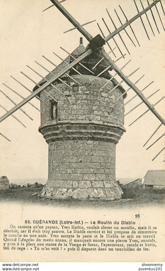 CPA Guérande-Le Moulin Du Diable-83    L1637 - Guérande