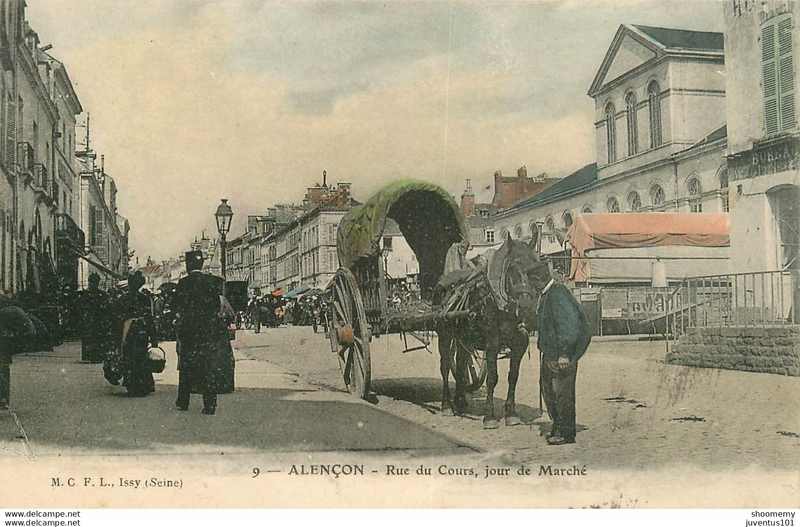 CPA Alençon-Rue Du Cours, Jour De Marché       L1389 - Alencon