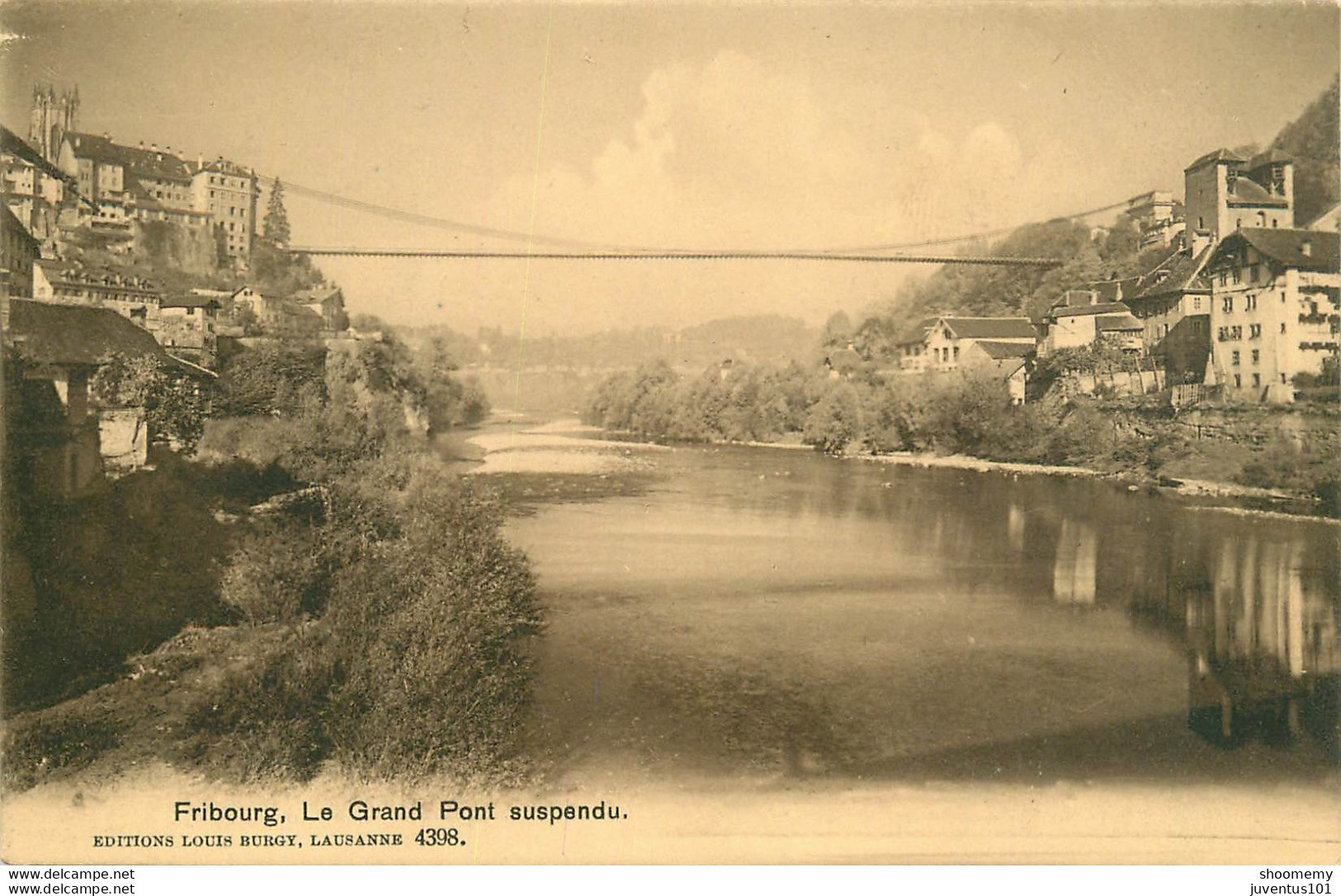 CPA Fribourg-Le Grand Pont Suspendu      L2030 - Fribourg